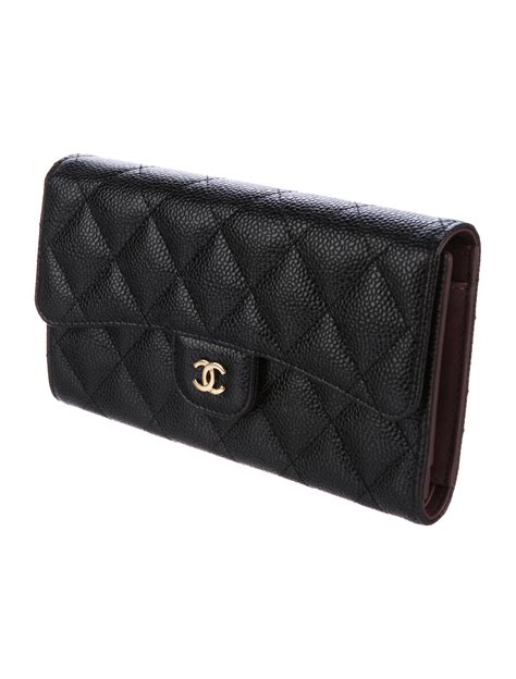 chanel classic caviar trifold wallet price|Chanel Wallets & Card Holders .